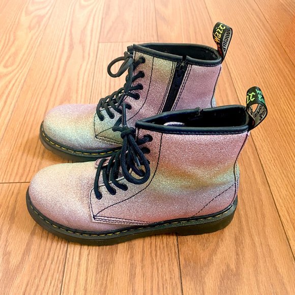 Rainbow Glitter Doc Marten Boots - Picture 4 of 9